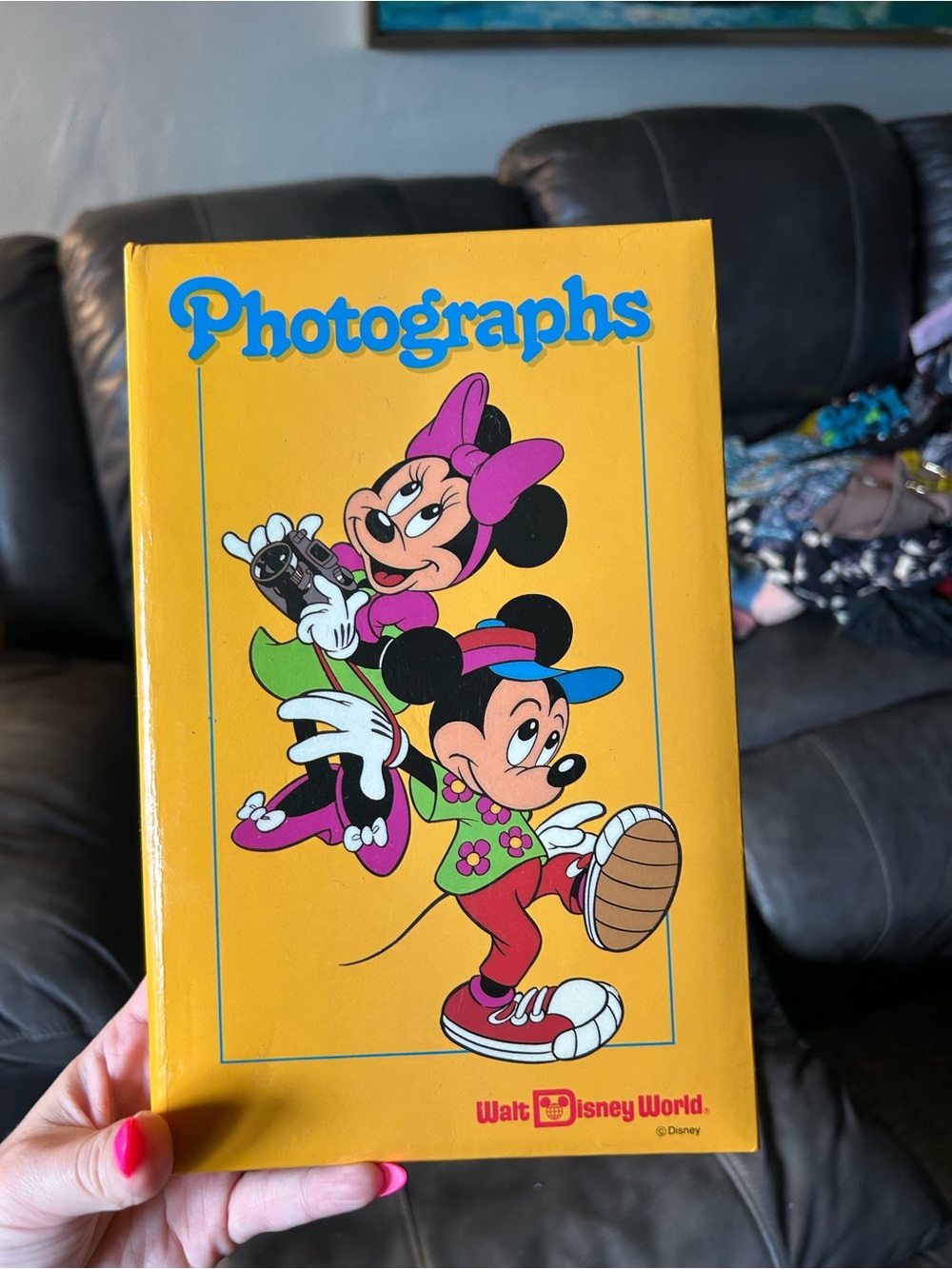 VINTAGE Walt Disney‎ World Photo Album - 72 Photos Unused